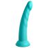Dillio Slim Seven - turquoise zuignap dildo (20cm)