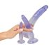 Crystal Clear - anale trainer dildo set - 3 stuks (transparant-blauw)