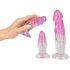 Crystal Clear - anaal trainer set - 3 stuks - transparant/roze