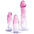 Crystal Clear - anaal trainer set - 3 stuks - transparant/roze