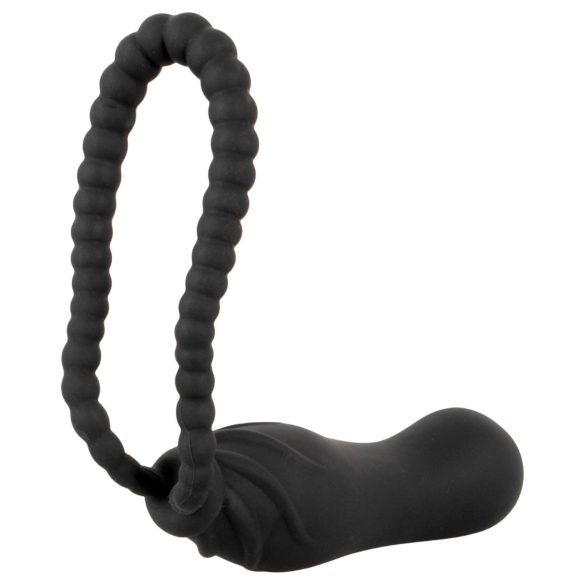 Black Velvets - strap-on dildo - verstelbaar harnas - zwart
