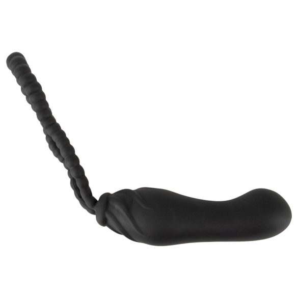 Black Velvets - strap-on dildo - verstelbaar harnas - zwart