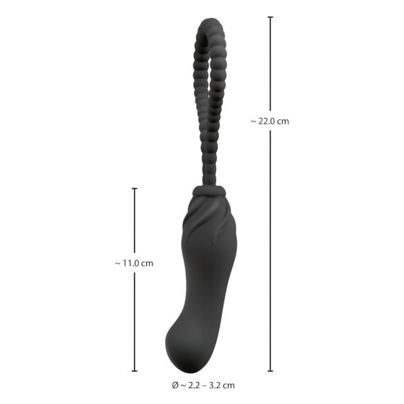 Black Velvets - strap-on dildo - verstelbaar harnas - zwart