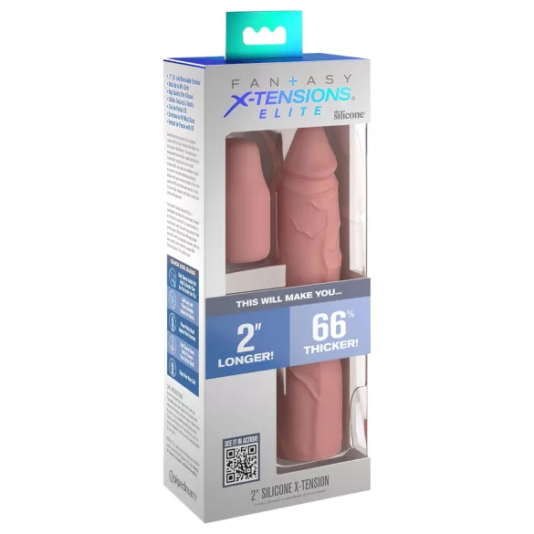 Pipedream - X-TENSION Elite 2 - op maat knipbare penishuls (natuurkleur)