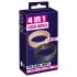 You2Toys 4in1 - penis- en teelbalringen set (natuurlijk-zwart)
