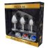 Alive - anaal plug set - metaal - zilver