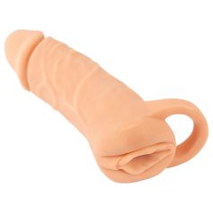 Nature Skin - penismantel en kunstvagina - 18cm (naturel)