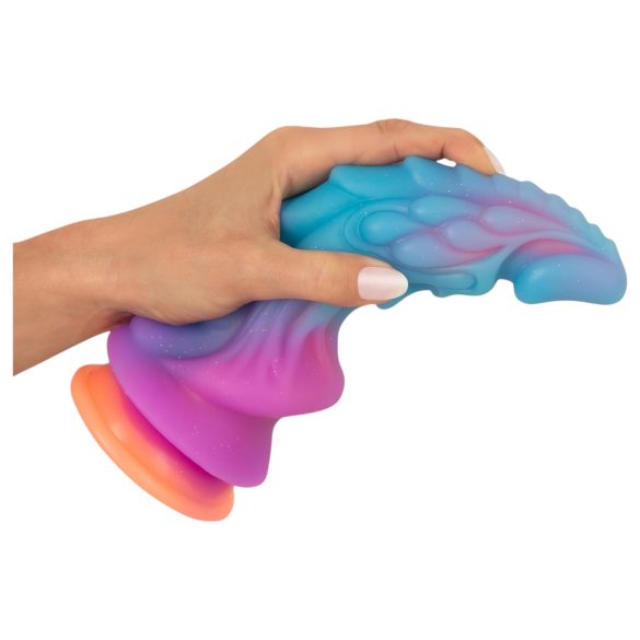 Beasty Cocks - dildo siliconen buitenaards - blauw oranje