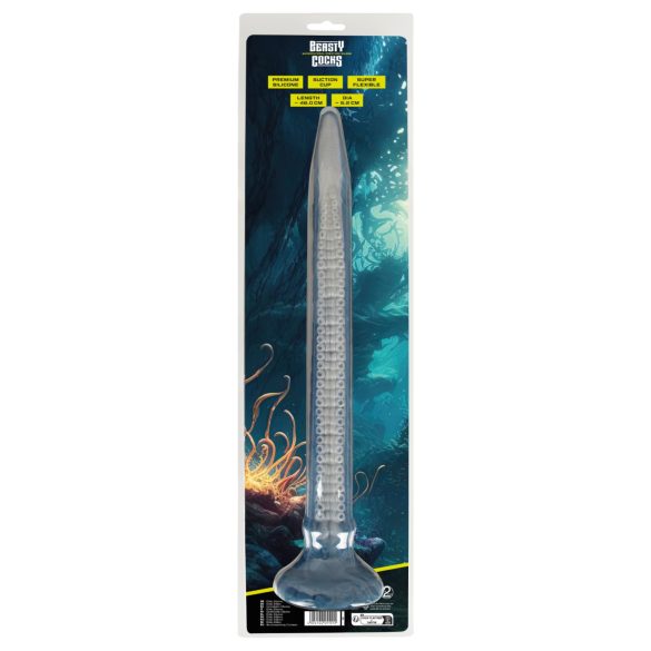 Beasty Cocks - dildo extra lang - siliconen - blauw
