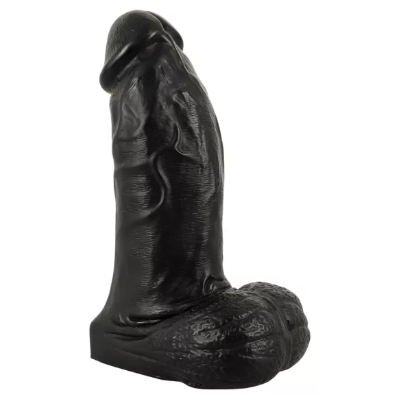 Realistixxx Real Giant - dildo met ballen - 22 cm - zwart