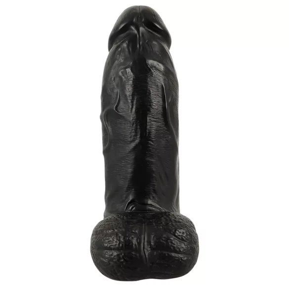 Realistixxx Real Giant - dildo met ballen - 22 cm - zwart