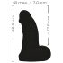 Realistixxx Real Giant - realistische dildo met ballen - 22 cm (zwart)