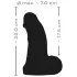Realistixxx Real Giant - dildo met ballen - 22 cm - zwart