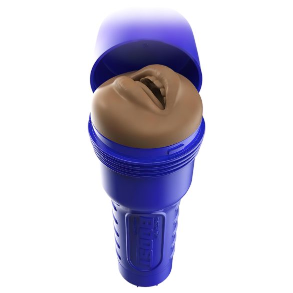 Fleshlight Boost Blow - mond masturbator - realistische mond - bruin