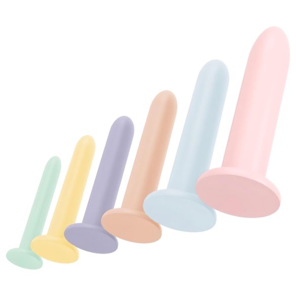 Six in a Row - dildo trainer set - 6 stuks - kleurrijk