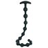 Black Velvet - parels anaal dildo (zwart)