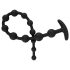 Black Velvet - parels anaal dildo (zwart)