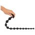 Black Velvets - anaal dildo met kralen - siliconen - zwart