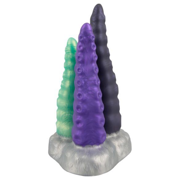 Beasty Cocks - dildo met drie tentakels - siliconen - paars