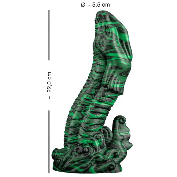 Beasty Cocks Lizard Peak - dildo penis - hagedis - groen zwart