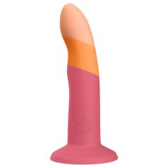 ROMP Dizi - siliconen dildo - flexibel - roze/oranje