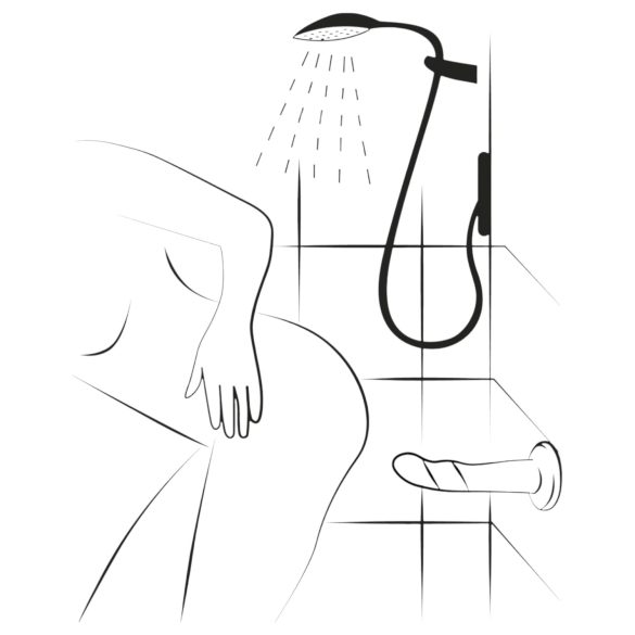 ROMP Piccolo - siliconen dildo - flexibel - blauw/paars