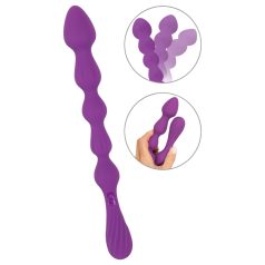 You2Toys - anaal dildo flexibel met bolletjes - paars