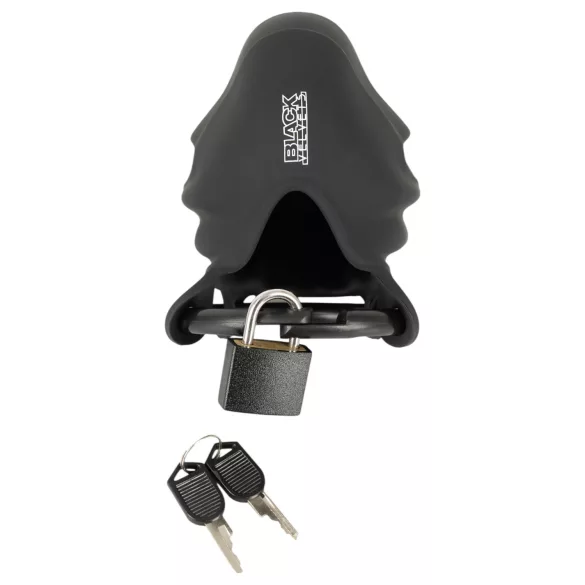 Black Velvets - penis- en balzakkooi - zwart