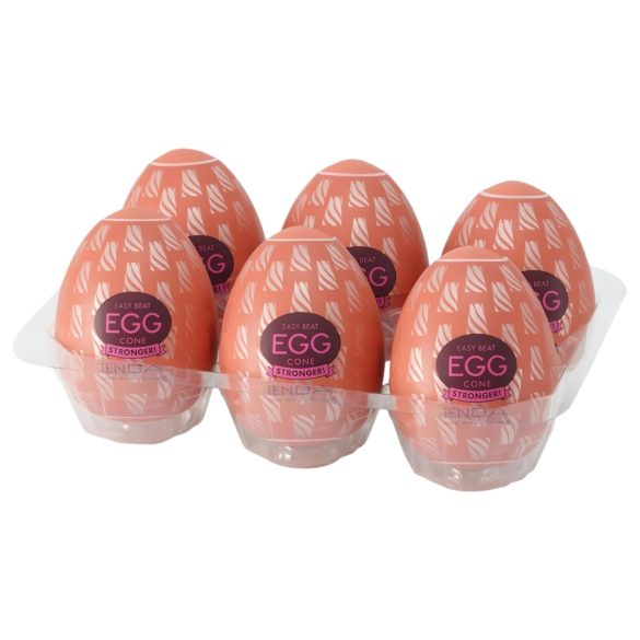 TENGA Egg Cone Stronger - 6 stuks plezier in ei-vorm