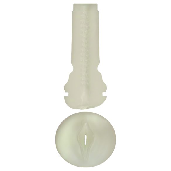 Kiiroo Feel Glow - glow-in-the-dark kunstvagina - PowerBlow geschikt (wit)