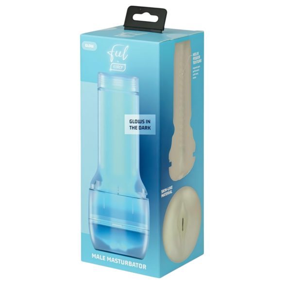 Kiiroo Feel Glow - glow-in-the-dark kunstvagina - PowerBlow geschikt (wit)