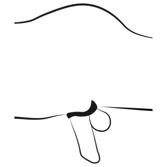 You2Toys - peniskooi met penisplug - zwart