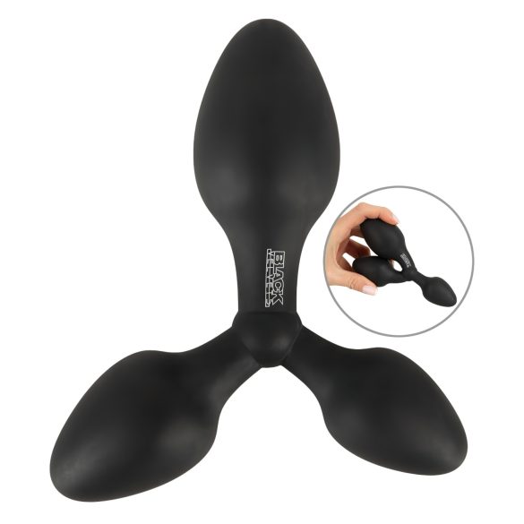 Black Velvets - buttplug set triple - siliconen zwart