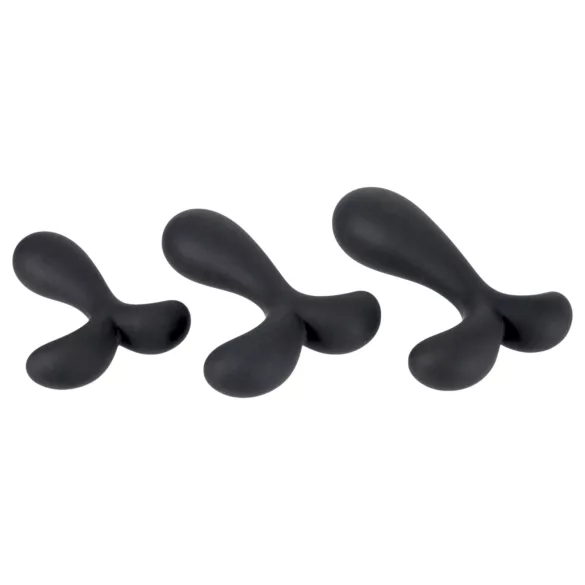 ANOS - anale training plug set - zwart
