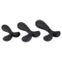 ANOS - anale training plug set - zwart
