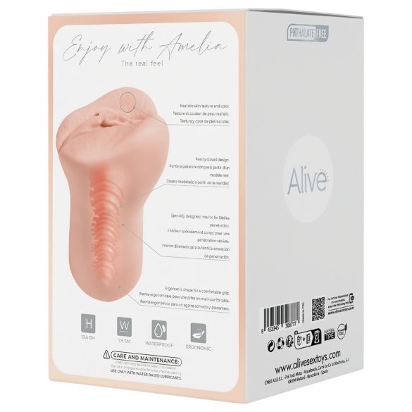 Alive Amelia S - pocket pussy masturbator - realistische vagina - natuur