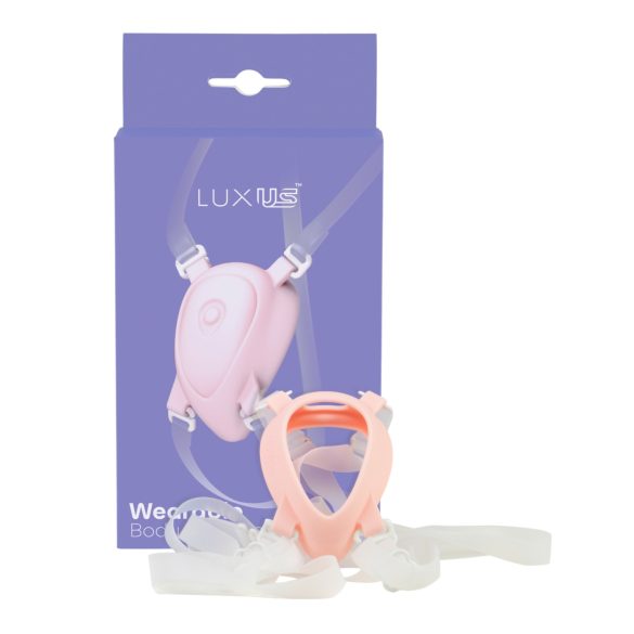 Luxueuze strap-on harnas voor clitorisstimulator (wit)