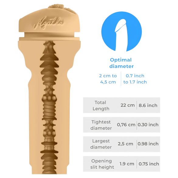 Kiiroo Agatha Vega - kunstvagina - PowerBlow compatibel - huidkleur