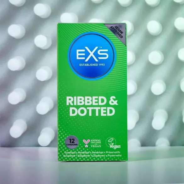 EXS - Condooms met ribbels en noppen - 12 stuks