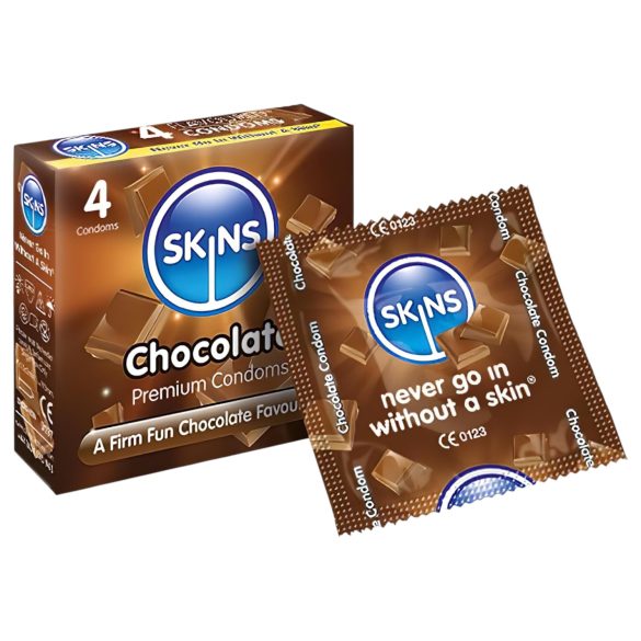 Skins - condooms met chocoladesmaak - 4 stuks