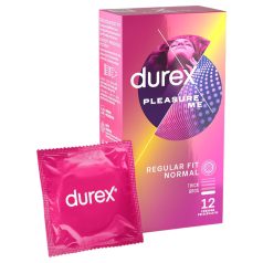 Durex Pleasure Me - geribbeld-gestippelde condoom (12 stuks)
