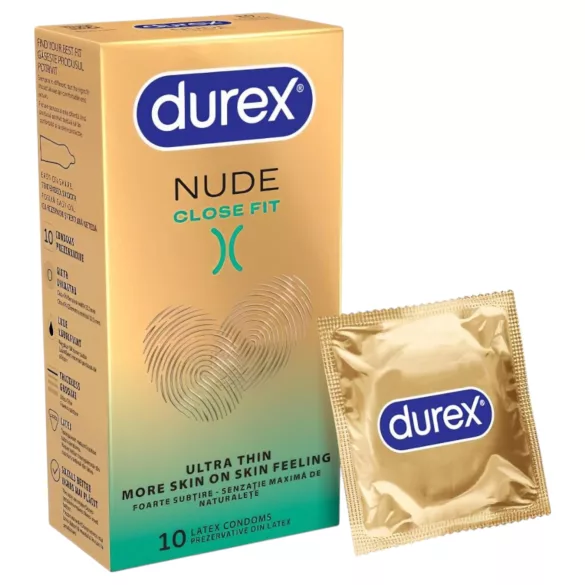 Durex Nude Close Fit - dun condoom (10 stuks)