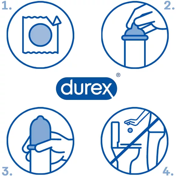 Durex Nude Close Fit - dun condoom (10 stuks)
