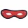 Rouge - oogmasker open - echt leer - rood