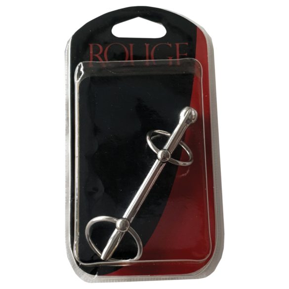 Rouge - roestvrij staal, dubbele ring dilator (zilver)
