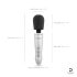 Doxy Go - draadloze wand vibrator - zilver