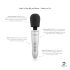 Doxy Go - draadloze wand vibrator - zilver