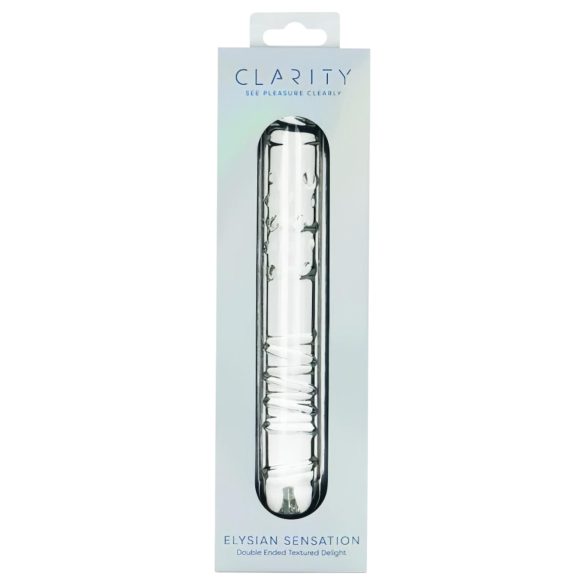 Clarity - glazen dildo met twee uiteinden - transparant