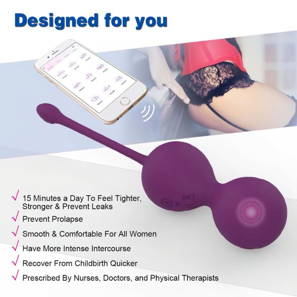 Lonely Winni - slimme vibrerende ei (roze)