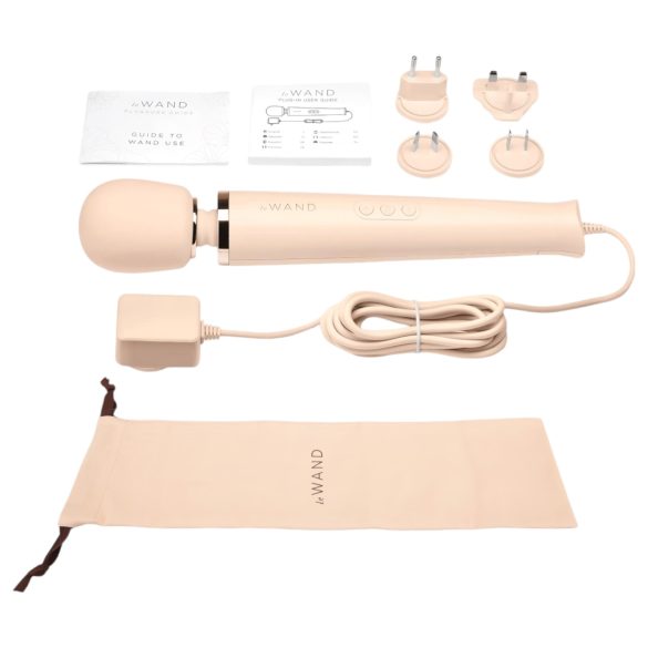 le Wand - oplaadbare massagestav vibrator - luxe - beige